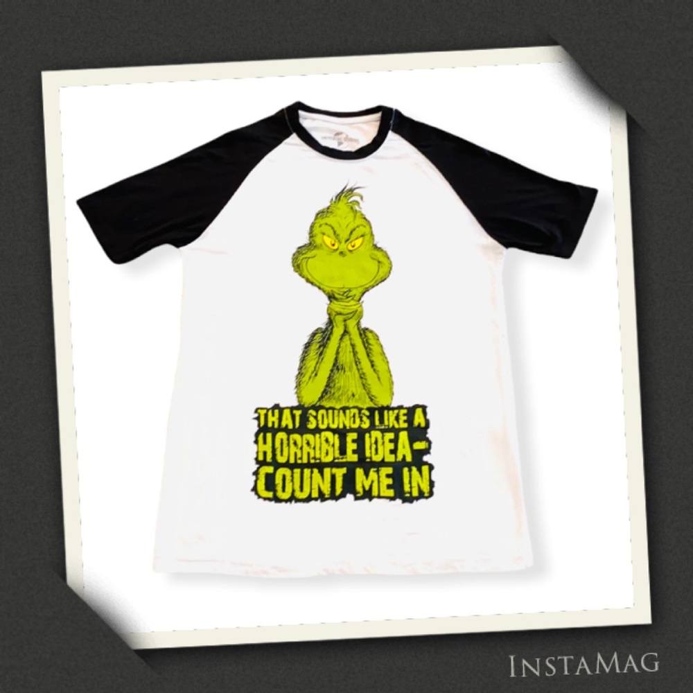 DR. SEUSS 'That Sounds Like A Horrible Idea...' Short Sleeve Baseball Tee
